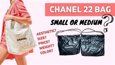 chanel 22a|Chanel 22 bag size comparison.